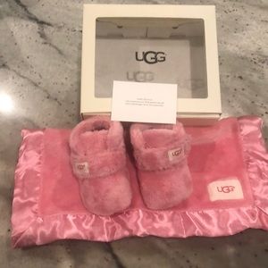Baby Ugg Booties & Lovey